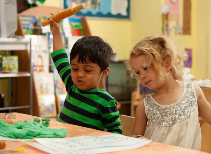 Child learning at Imperial Oaks Daycare